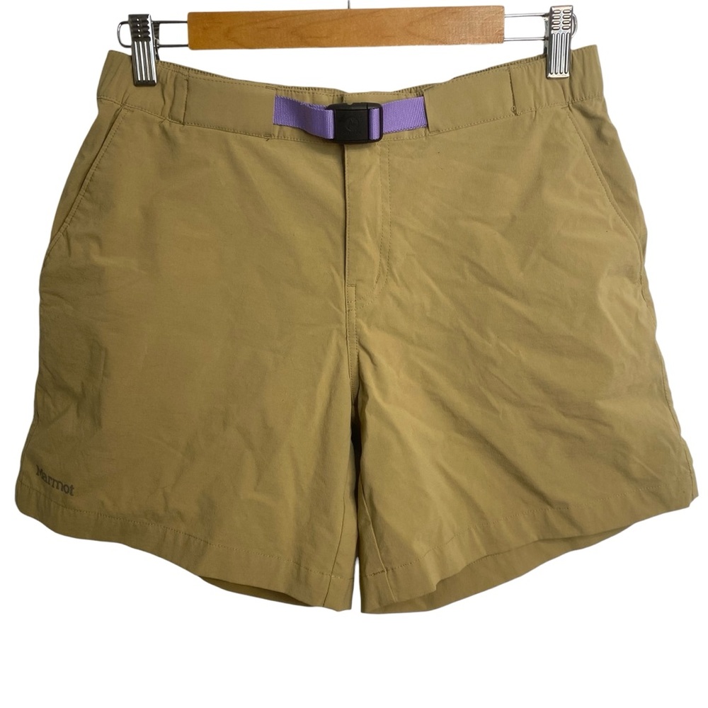 Marmot Kodachome Shorts 5 Inch Hiking Tan Beige Womens 6 Quick Dry Gorpcore